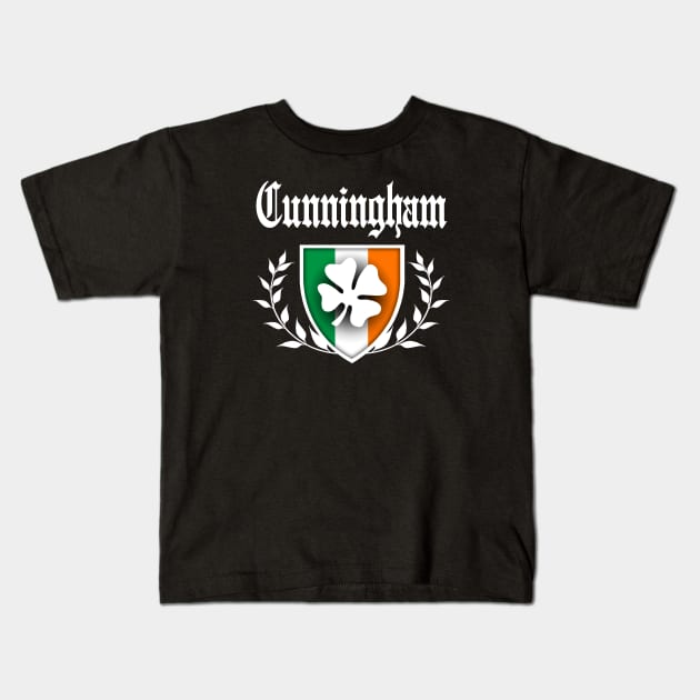 Cunningham Shamrock Crest Kids T-Shirt by robotface